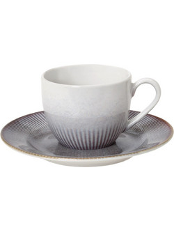 Cryspo Trio Aloha Σετ Φλιτζάνια Καφέ Stoneware Mauve 110ml 6τμχ 25.099.17