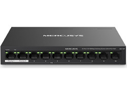 Mercusys MS110P Unmanaged L2 Switch με 10 Θύρες Ethernet 100Mbps