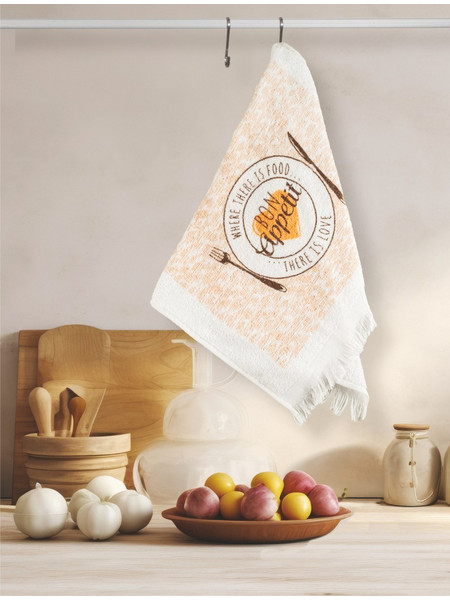 Πετσέτα Κουζίνας Βελουτέ Σχ. Smart 38Χ63cm 80% cotton-20%pol.(Συσκ.12τμχ) cotton,polyester Flamingo