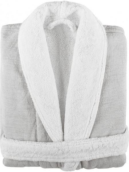 Graccioza Μπουρνούζι 100% Βαμβακερό Λευκό LINEN-WAFFLE
