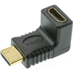 POWERTECH αντάπτορας HDMI CAB-H035, γωνιακός 90 μαύρος