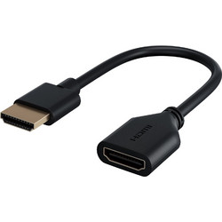 GOOBAY αντάπτορας HDMI 64824, εύκαμπτος, 4K/60Hz, 18Gbps, μαύρος