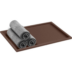 Sanco Hotel Amenities Guest Towel Tray Wenge ανάγλυφο 00136-Α75