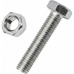 Εξάγωνη βίδα με παξιμάδι - M4x16mm+M4 - Σετ 12 πακέτα των 19 ζευγαριών - 201765
