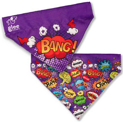 Glee Platinum Purple Boom - Μπαντάνα Σκύλου XS/Small 15.5x13x3.5cm