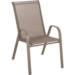 HomeMarkt Leon Πολυθρόνα Κήπου Μεταλλική Γκρι HM5000.01