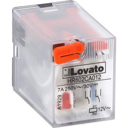 Ρελέ Τύπου Βάσης 8-Πόλων Σειράς HR60 2 C/O 7A 250VAC/30VDC Τάση Πηνίου 12VAC