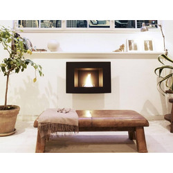Tenderflame Wall Επιτοίχιο Tζάκι 1000ml με Διάρκεια Καύσης 3 - 4 Ώρες 82x23x60cm Μαύρο