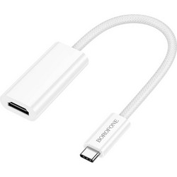 Borofone Μετατροπέας USB-C / HDMI female σε HDMI female Λευκό 1τμχ Λευκό