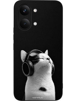 Sonique Men's Edition Θήκη με Σχέδιο «Audio Kitten» (Xiaomi Poco X8 Pro Max 5G) White