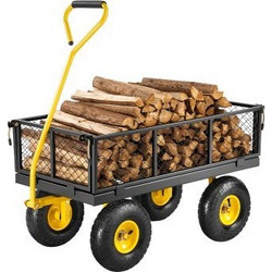 VEVOR Ατσάλινο Καρότσι Κήπου 500lb Αντοχή Βαρέως Τύπου με Ρόδες 10in ZXHYTCHH500LVP7EBV0