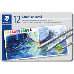 Staedtler Karat Aquarell Κασετίνα Ξυλομπογιές Ακουαρέλας Σετ 12τμχ