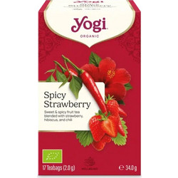 Yogi Tea Βιολογικό Τσάι Spicy Strawberry 17 Teabags 18925