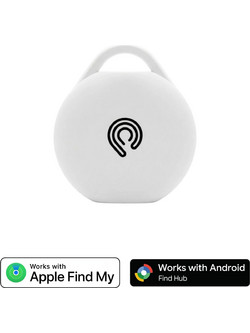 Hyperloq NeoTag Dual Anti-Lost Tracker Apple Find My / Google Find My Device White 1 Pack