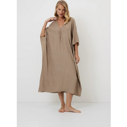 Aruelle Cade Dress Γυναικείο Maxi Καφτάνι Μπεζ Viscose