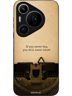 Sonique Men's Edition Back Cover Old Letter (Huawei Pura 70 Pro)