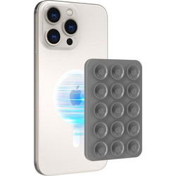 Βάση Στήριξης με Βεντούζα Magnetic Ahastyle PT-CY202 για Smartphones Σκούρο Γκρι