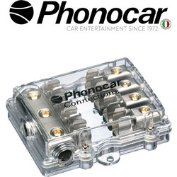 PHONOCAR 04.489 Ασφαλειοδιανομεας 4 Εξοδων 10X38mm Nickel