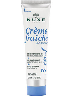 Nuxe Creme Fraiche De Beaute 3-in-1 48h Moisturising Cream Γαλάκτωμα Ντεμακιγιάζ 100ml