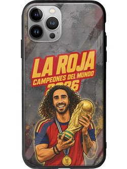 Θήκη La Roja Campeones del Mundo - Marc Cucurella iPhone 12 Pro Max Groove TPU (Tempered Glass και TPU)