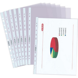 Herlitz Ντοσιέ για Χαρτί A4 Διάφανο 50τμχ 5850508