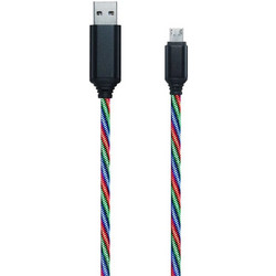 2GO Regular USB 2.0 to micro USB Cable Πολύχρωμο 1m (797145)
