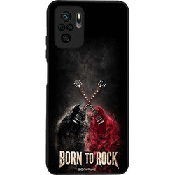 Sonique Men's Edition Θήκη με Σχέδιο «Born to Rock» (Xiaomi Redmi Note 10 / Redmi Note 10s / Poco M5s)