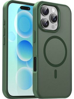 Θήκη Κινητού - Phone Case για Apple iPhone 16 Pro 6.9" Ημιδιάφανη Ματ Φιμέ Πράσινη MagSafe Υβριδική TPU/PC Shockproof Anti-Scratch Αντιολισθητική Ανθεκτική με Προστασία Κάμερας (Κωδ.1-CASE0078 )