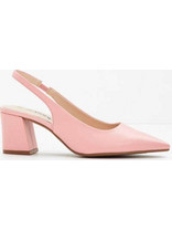 Γόβες slingback με τετράγωνο τακούνι