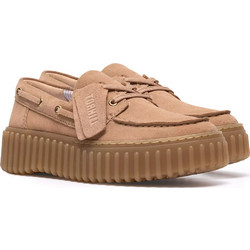 Clarks - Μοκασίνια Torhill Boat Beige Suede ΓΥΝ.ΥΠΟΔΗΜΑ