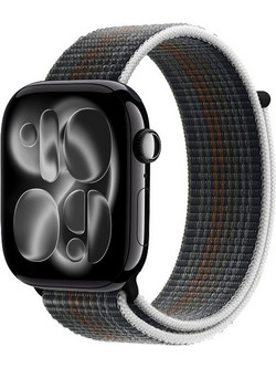 Crong Nylon Λουράκι Υφασμάτινο Midnight Run (Apple Watch 44 / 45 / 46 / 49mm)