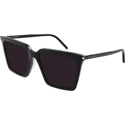 Saint Laurent SL 474 002 Γυναικεία Γυαλιά Ηλίου Τετράγωνα Κοκάλινα Καφέ με Πράσινο Polarized Φακό