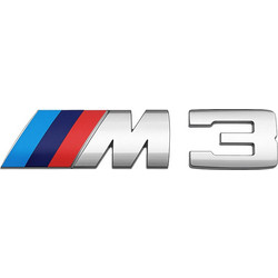 Αυτοκόλλητο Σήμα Τύπου BMW M3" 10.5x3cm 1Τμχ