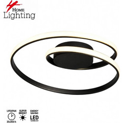 Home Lighting SE LED 50 LICI CEILING BLACK 38W 3CCT 50x9cm IP20 220V 2 YEARS WARRANTY Α1 77-51223