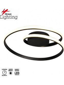 Home Lighting SE LED 50 LICI CEILING BLACK 38W 3CCT 50x9cm IP20 220V 2 YEARS WARRANTY Α1 77-51223
