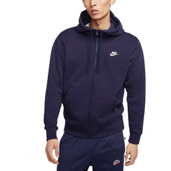 Nike Sportswear Club Ανδρική Ζακέτα Φούτερ με Κουκούλα και Φερμουάρ Μπλε BV2645-410