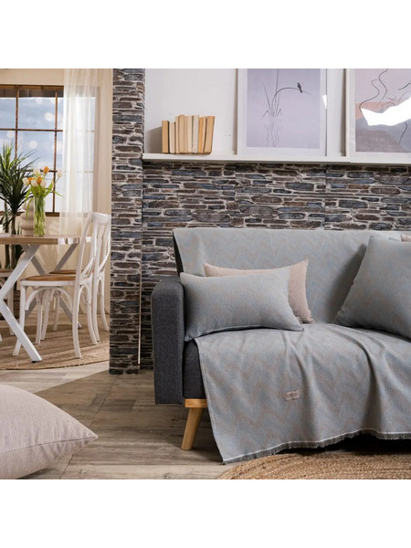 Teoran Ριχτάρι Τριθέσιο 180x300cm Sanremo 05 52018522 Grey-Blue