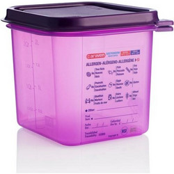 Αεροστεγές Δοχείο Τροφίμων GN 1/6 Antialergenos 2,6lt 176x162x150mm 61390 - Araven