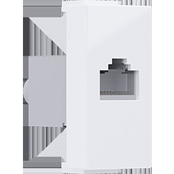 MODYS ΠΡΙΖΑ ΔΙΚΤΥΟΥ ΛΕΥΚΗ RJ45 CAT.6A IP20 ΜΕ ΘΩΡΑΚΙΣΗ / 10101312543