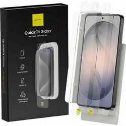 Tempered Glass Samsung Galaxy S26 Plus Spacecase QuickFit Glass Αντιχαρακτικό Γυαλί Προστασίας Οθόνης με Απλικατέρ QuickFit 2 Τεμάχια - Clear (5905719138813)