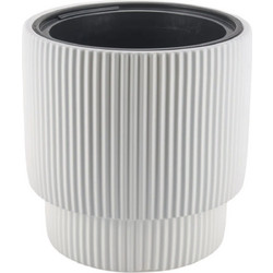 Γλάστρα Πλαστική Λευκή 36.5x38εκ. Vega TnS 32-800-2103