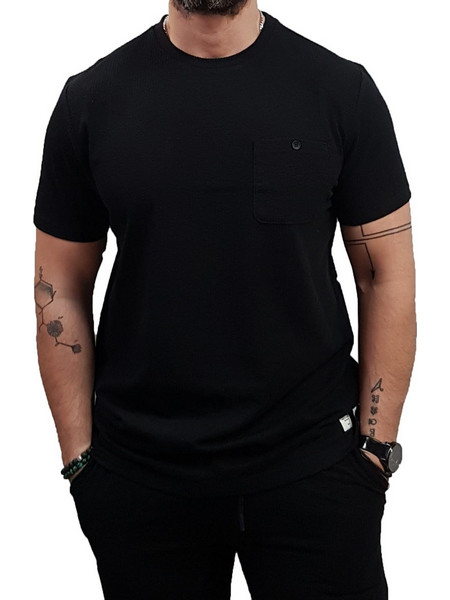 Indicode - 41-200 978 - IN Nova Tee - Jet Black - Oversize fit - Μπλούζα Μακό - black