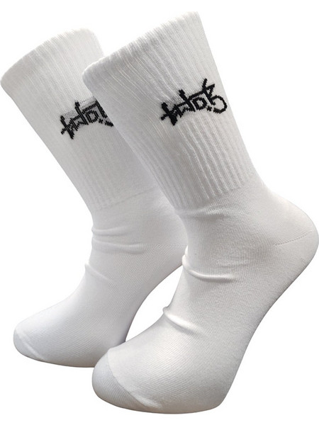 Two Brothers Small Logo Ανδρικές Κάλτσες Λευκές TBS-02-white