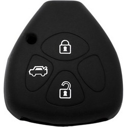 UNBRANDED Θήκη κλειδιού για αυτοκίνητα Toyota 3006-01, εύκαμπτη, μαύρη