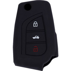 UNBRANDED Θήκη κλειδιού για αυτοκίνητα Toyota 1015-01, εύκαμπτη, μαύρη