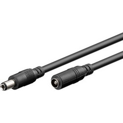 GOOBAY GOOBAY καλώδιο προέκτασης τροφοδοσίας 71401, 5.5x2.5mm, 3m, μαύρο