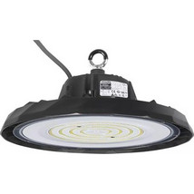 Powertech POWERTECH LED φωτιστικό καμπάνα PT-1531, 100W, 6500K, Φ30x11cm, IP65, μαύρο