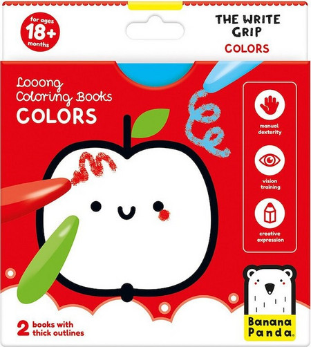 Looong Coloring Books Write Grip Colors 18m+_BP50153
