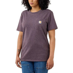 Γυναικείο T-Shirt Μωβ με Τσέπη Carhartt - Μωβ