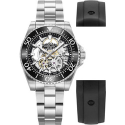 Roamer Premier Skeleton Ανδρικό Ρολόι Αυτόματο με Ασημί Μεταλλικό Μπρασελέ 986984-41-85-20